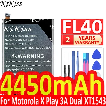 4450mAh Zamenjava Baterije FL40 za Motorola Moto X 3A Predvajaj Moto X Dual XT1543 XT1544 XT1560 XT1561 XT1562 XT1563 XT1565