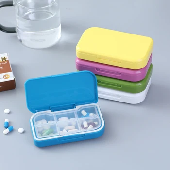 Prenosni Pečat Pill Box Šest-omrežij Malih Medicine Škatla za Shranjevanje Nepremočljiva Medicine Polje Potovanja Pill Box Nosite-na Shranjevanje Primera