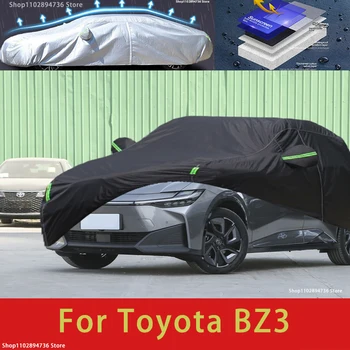 Za Toyota BZ3 Fit Prostem Zaščito Avtomobila Zajema Snežno odejo Dežnik Nepremočljiva Dustproof Zunanjost črna avto pokrov